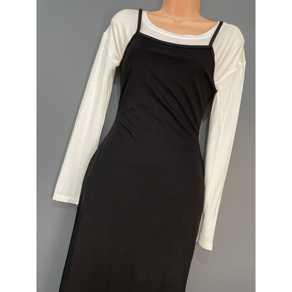 ONI 2 piece tight fitted dress with long sleeve shirt - Picture 2 of 5